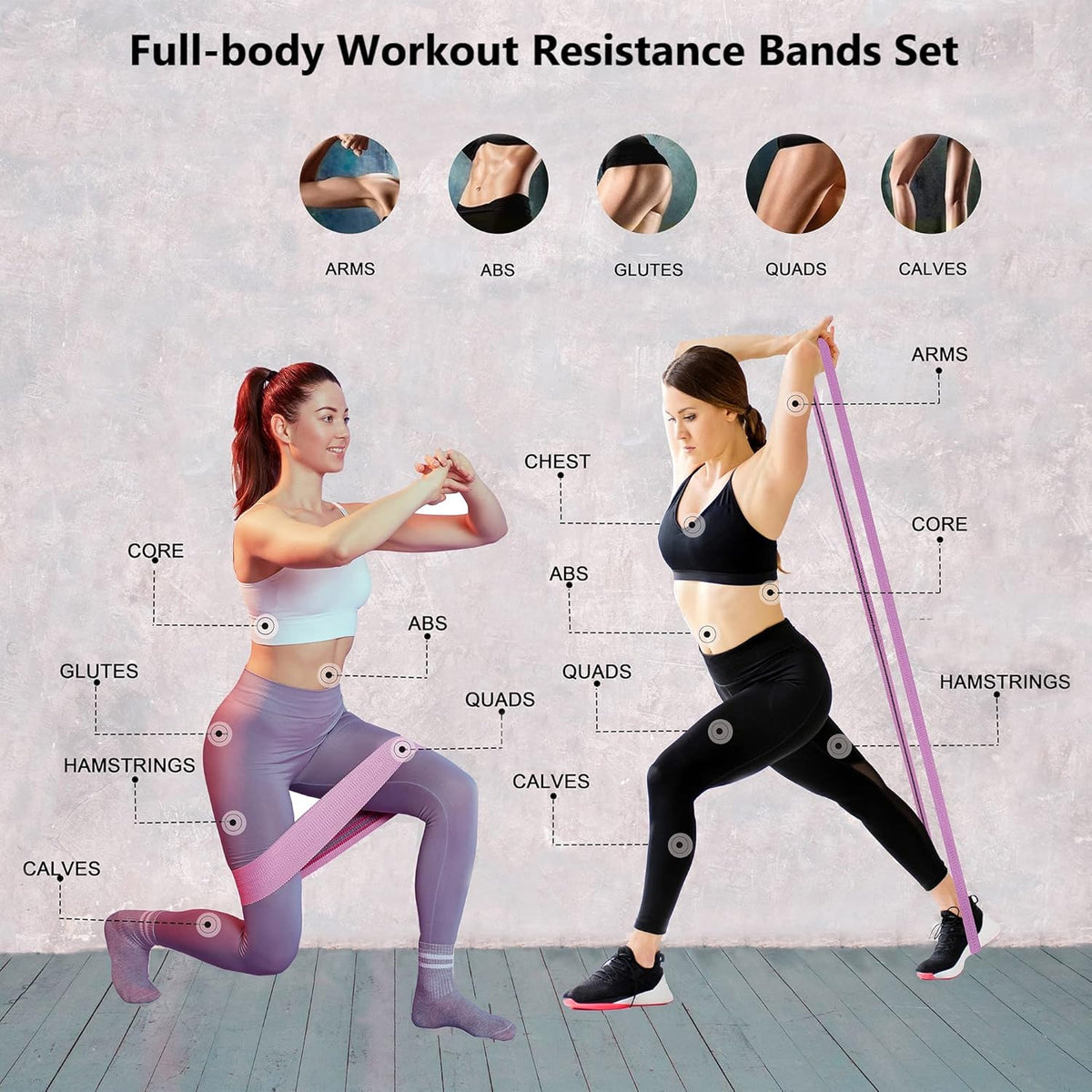 Versatile Fabric Resistance Bands for All Fitness Levels – Ultimate Booty and Long Resistance Bands for Women & Men