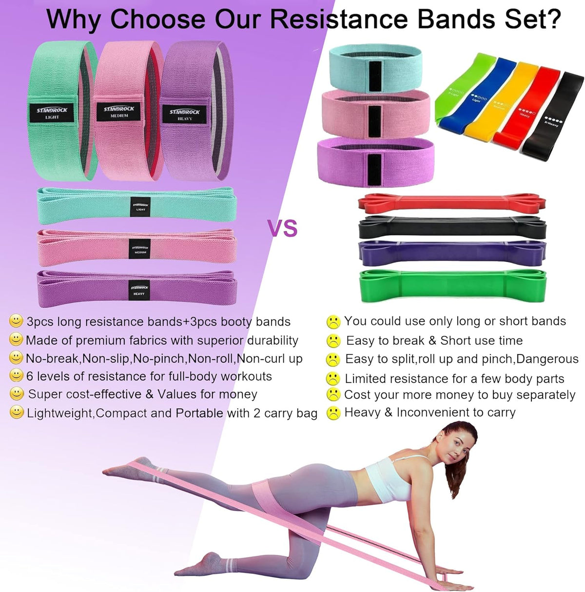 Versatile Fabric Resistance Bands for All Fitness Levels – Ultimate Booty and Long Resistance Bands for Women & Men