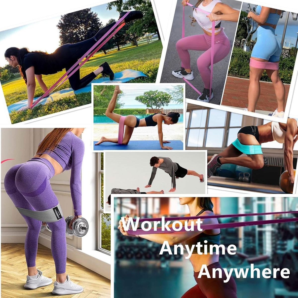 Versatile Fabric Resistance Bands for All Fitness Levels – Ultimate Booty and Long Resistance Bands for Women & Men