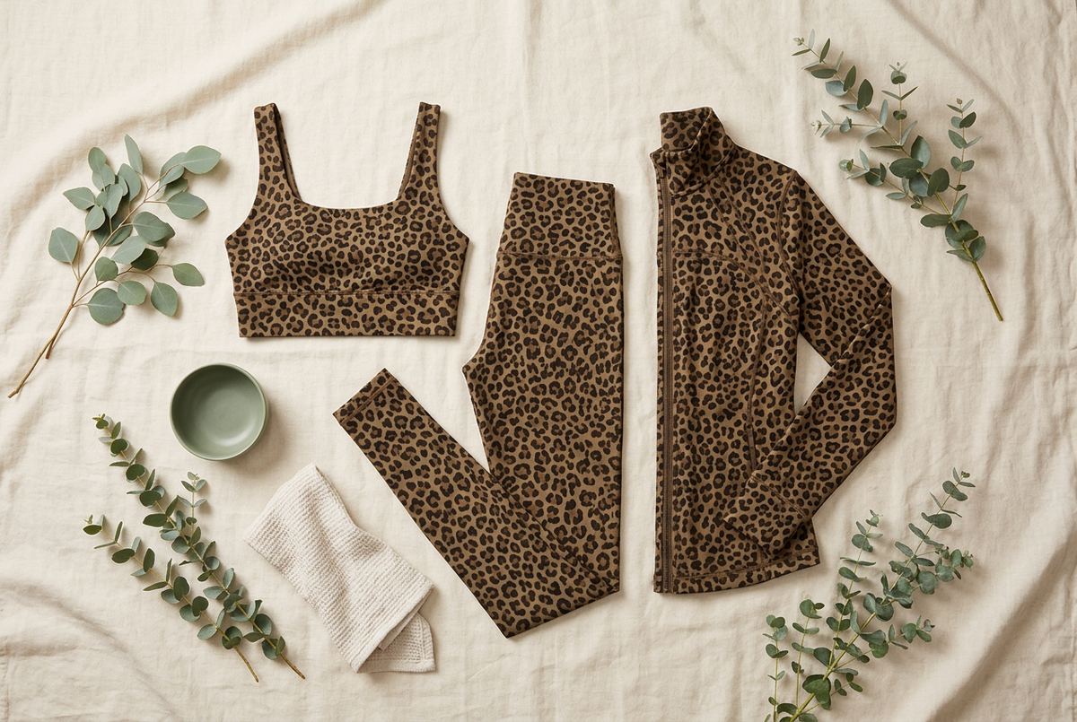 Veya Leopard Set - Flat Lay